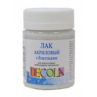 Лак акриловый ЗХК Невская Палитра DECOLA с блестками 50мл 5828958