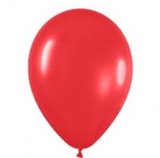 Повітряна кулька 1ВЕРЕСНЯ стандарт 25см Червоний набір 100шт. 701600
