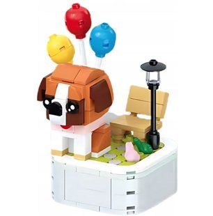Конструктор 3D Blocks Улюблені песики 103H-2 Сенбернар, кор. 20*14,5*4см, 199 деталей
