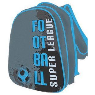 Рюкзак (ранець) м'який Kidis 13754 Football твердий спереду 39*30*18см