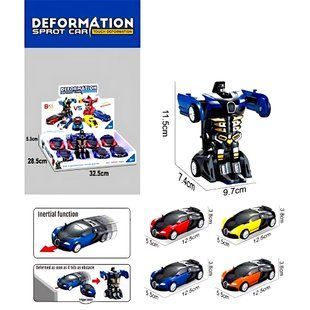 Игрушка машинка Transform Hearld инерционная, машинка-робот 13см №715