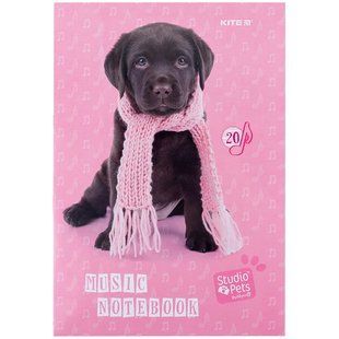 Нотний зошит KITE А4 20арк Studio Pets SP24-404