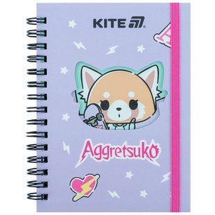 Блокнот на спирали А6 80л. Kite Aggretsuko AR25-229