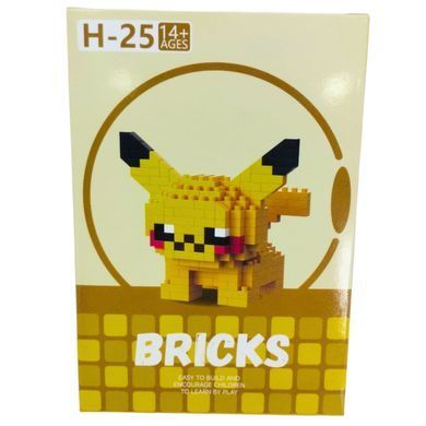 Конструктор 3D Blocks Bricks Pokemon, кор.11,2*7,7*4см, 204 детали H-25