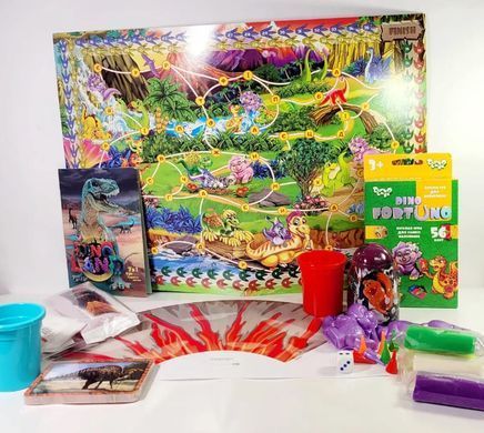 Набір для творчості DankoToys DT DL-01-01U 7в1 Dino Land ігри, творчість (укр)