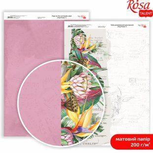 Папір для дизайну Rosa Talent А4 200г/м матовий двостор. King Protea-4 5311179
