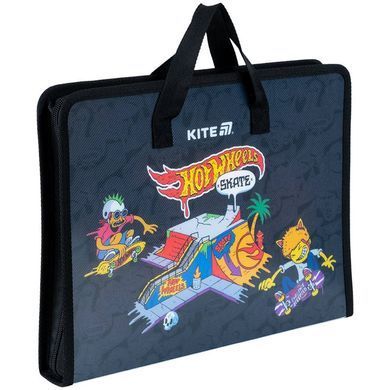 Портфель А4 Kite мод 202 Hot Wheels пластик на блискавці HW25-202