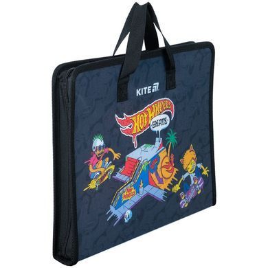Портфель А4 Kite мод 202 Hot Wheels пластик на блискавці HW25-202