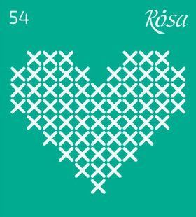Трафарет самоклейка многоразовый 9*10см Rosa Talent №54 3625154