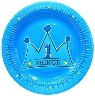 Тарелки одноразовые 220мм 10шт в упаковке Camis Prince Princesse 002-22