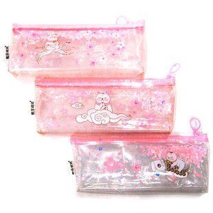 Косметичка-пенал XS Cute cats силіконовий 19*8*3,5см 8396