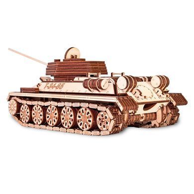 Деревянная сборная механическая 3D модель EVA Eco-Wood-Art TANK T-34-85 000822