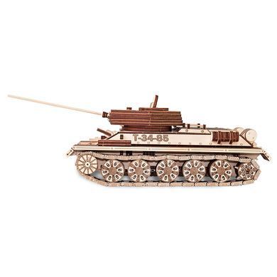 Деревянная сборная механическая 3D модель EVA Eco-Wood-Art TANK T-34-85 000822
