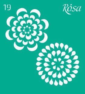 Трафарет самоклейка многоразовый 9*10см Rosa Talent №19 3625119