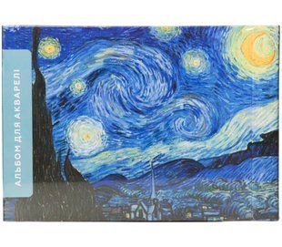 Альбом для акварелі KIRIsketch А4 (21*29,7см) еко нанокрафт 30арк 250г/м Зоряна ніч 82102