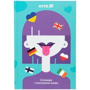 Тетрадь для иностранных слов (словарь) А5 Kite 60 листов Girl K25-407-1