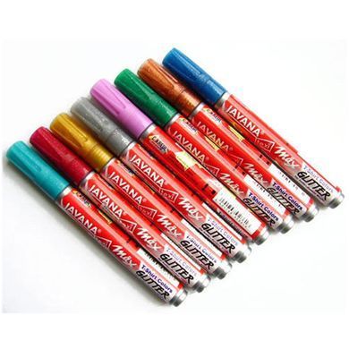 Маркер KREUL для ткани 2-4мм glitter KR-926**, Голубой