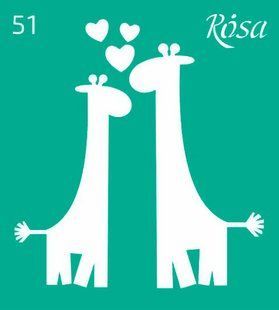 Трафарет самоклейка многоразовый 9*10см Rosa Talent №51 3625151