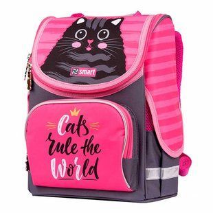 Ранець каркасний 1Вересня Yes Smart 556515 Cat rules PG-11 34*26*14см