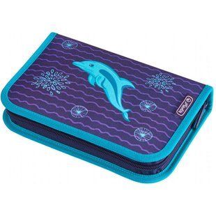 Пенал 1М без наповн. Herlitz 50020829D Dolphin з 1 отворотом